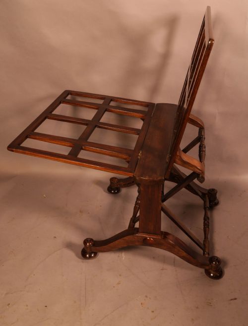 A RARE COUNTRY HOUSE FOLIO STAND IN ROSEWOOD - ADDITIONAL PHOTO 2