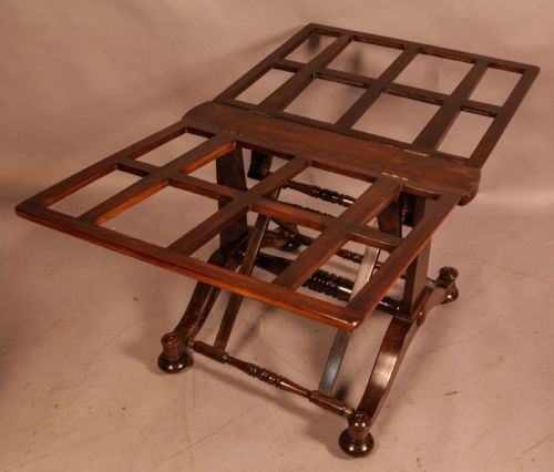 A RARE COUNTRY HOUSE FOLIO STAND IN ROSEWOOD - ADDITIONAL PHOTO 7