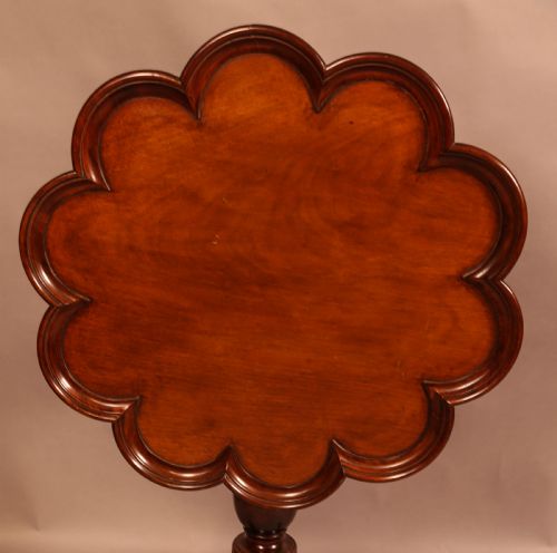 GEORGIAN TRIPOD SUPPER TABLE MAHOGANY CARVED FOOT - ADDITIONAL PHOTO 2