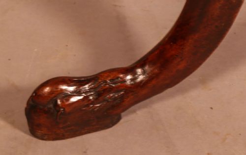 GEORGIAN TRIPOD SUPPER TABLE MAHOGANY CARVED FOOT - ADDITIONAL PHOTO 3