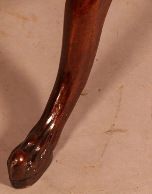 GEORGIAN TRIPOD SUPPER TABLE MAHOGANY CARVED FOOT - ADDITIONAL PHOTO 7