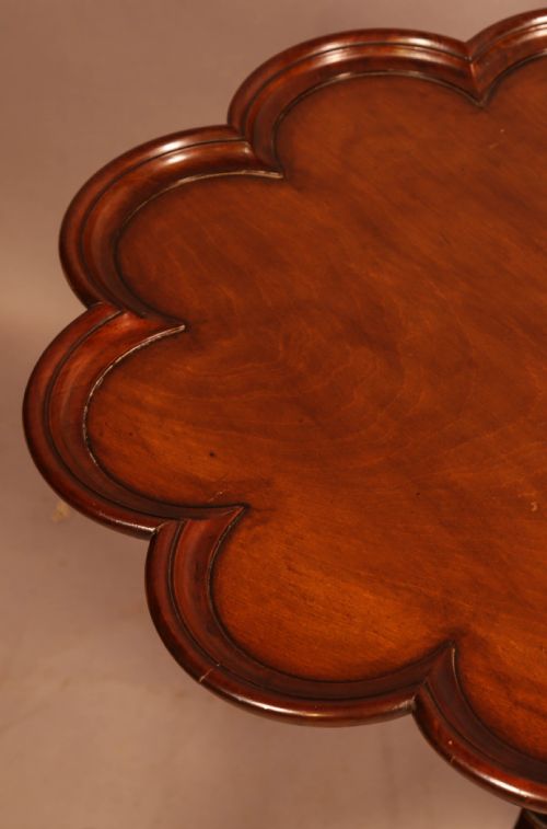 GEORGIAN TRIPOD SUPPER TABLE MAHOGANY CARVED FOOT - ADDITIONAL PHOTO 9
