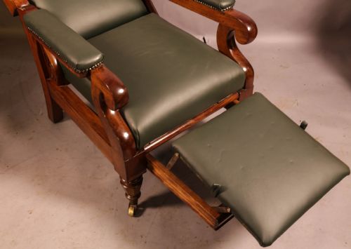 A SUPER WILLIAM IV RECLINING LIBRARY ARMCHAIR - ADDITIONAL PHOTO 7