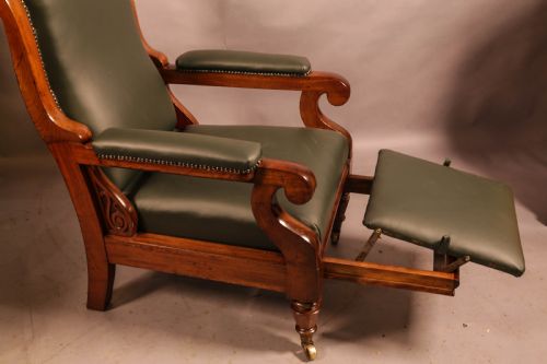 A SUPER WILLIAM IV RECLINING LIBRARY ARMCHAIR - ADDITIONAL PHOTO 8