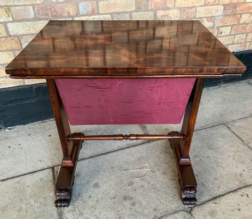 a rosewood william iv ladies sewing table - CATEGORY: ANTIQUE TABLES - DATED 19TH CENTURY