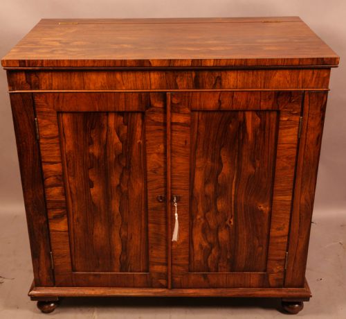 a super quality rosewood 2 door cabinet - CATEGORY: ANTIQUE CHESTS - DATED REGENCY