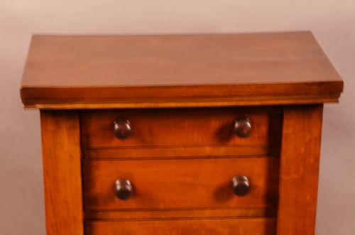 A VICTORIAN MAHOGANY WELLINGTON CHEST - ADDITIONAL PHOTO 3