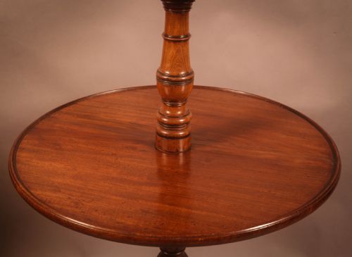 A GEORGIAN MAHOGANY DUMB WAITER - ADDITIONAL PHOTO 3