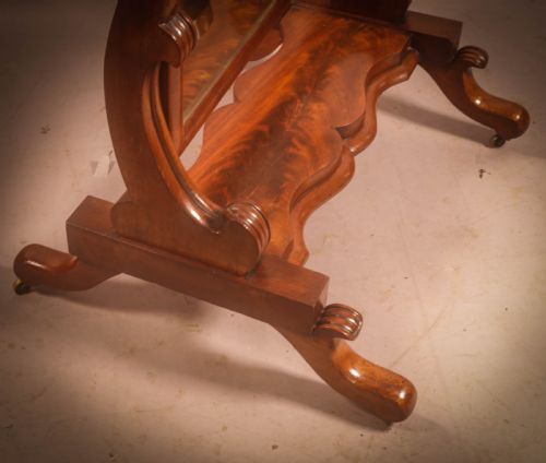 A VICTORIAN MAHOGANY CHEVAL MIRROR - ADDITIONAL PHOTO 1