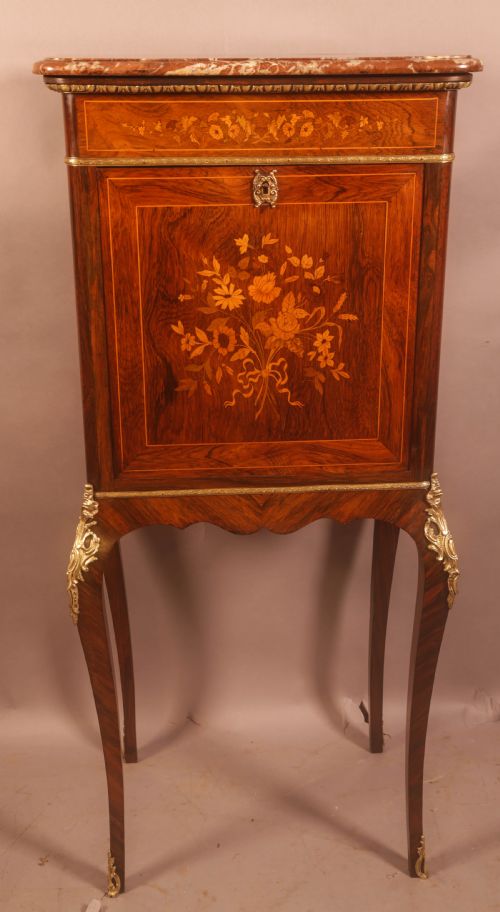 a super quality french secretair cabinet rosewood - CATEGORY: ANTIQUE BUREAU - DATED 19TH CENTURY
