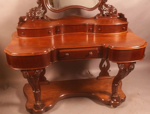 A VICTORIAN DUCHESS DRESSING TABLE IN MAHOGANY - ADDITIONAL PHOTO 1