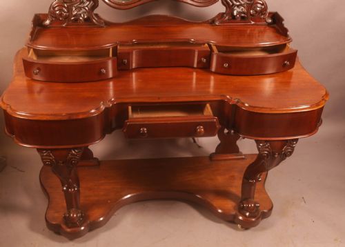 A VICTORIAN DUCHESS DRESSING TABLE IN MAHOGANY - ADDITIONAL PHOTO 2