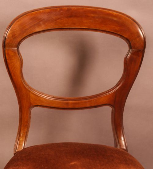 A RARE SET OF 8 VICTORIAN DINING CHAIRS 2 CARVERS - ADDITIONAL PHOTO 7