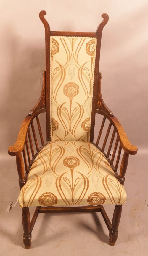 an art neuvaux arm chair - CATEGORY: ANTIQUE CHAIRS - DATED 19TH CENTURY