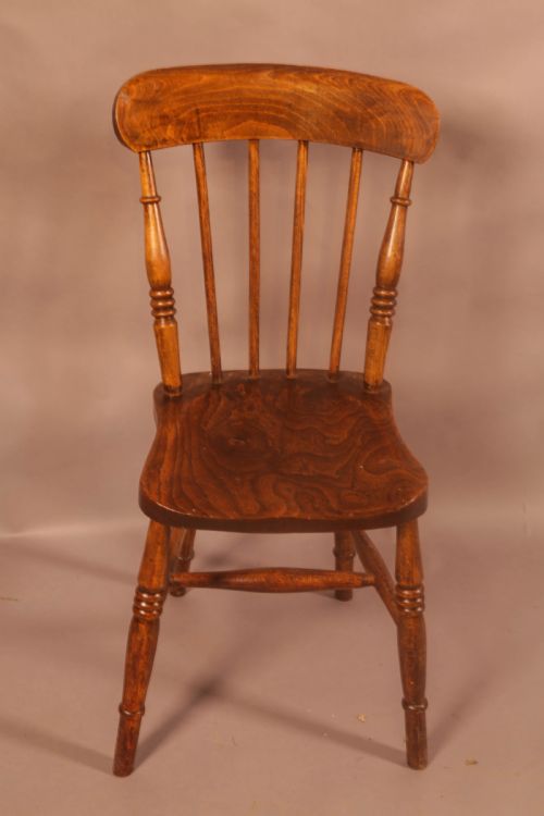 A SET OF 6 19TH CENTURY KITCHEN CHAIRS - ADDITIONAL PHOTO 8