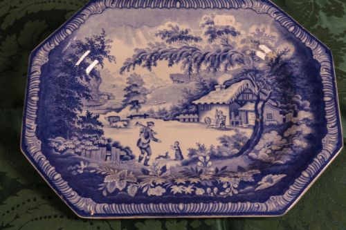 a smaller meat plate by brameld rockinham - CATEGORY: ANTIQUE PLATES - DATED 19TH CENTURY