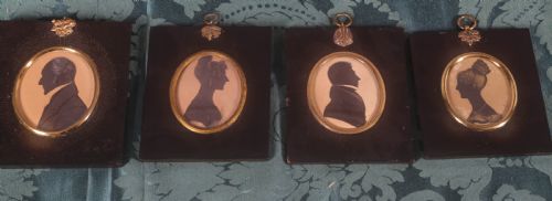 four sillhoettes - CATEGORY: ANTIQUE MISCELLANEOUS - DATED 19TH CENTURY