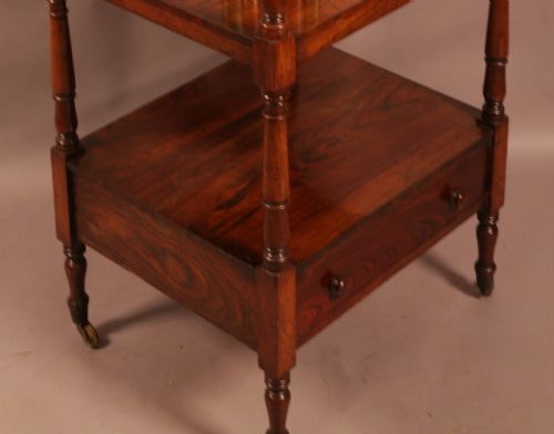 A ROSEWOOD 4 TIER BOOK STAND CIRCA 1830 - ADDITIONAL PHOTO 3