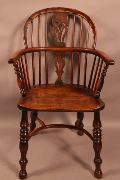 A GOOD WORKSOP YEW WOOD WINDSOR CHAIR GABBITASS - ADDITIONAL PHOTO 1