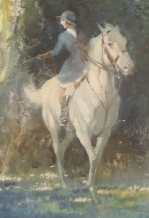 A PAIR OF WATERCOLOURS BY T P LEDDIE EQUESTRIAN SUBJECT - ADDITIONAL PHOTO 7