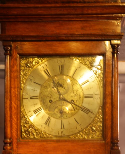 8 DAY LONGCASE CLOCK BY ROBERT SCHOFIELD OF ROCHDALE - ADDITIONAL PHOTO 4