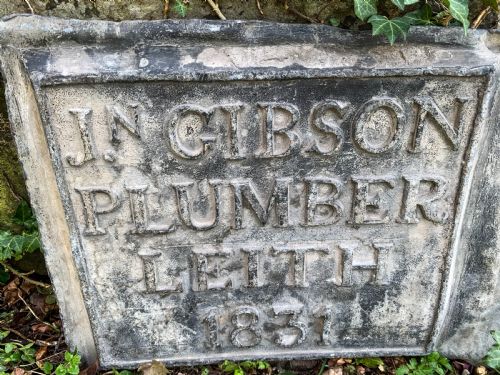 A LEAD PLAQUE DATED 1831 YORK MINSTER - ADDITIONAL PHOTO 1