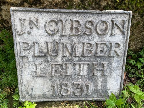 a lead plaque john gibson 1831 york minster fire - CATEGORY: ANTIQUE MISCELLANEOUS - DATED 19TH CENTURY
