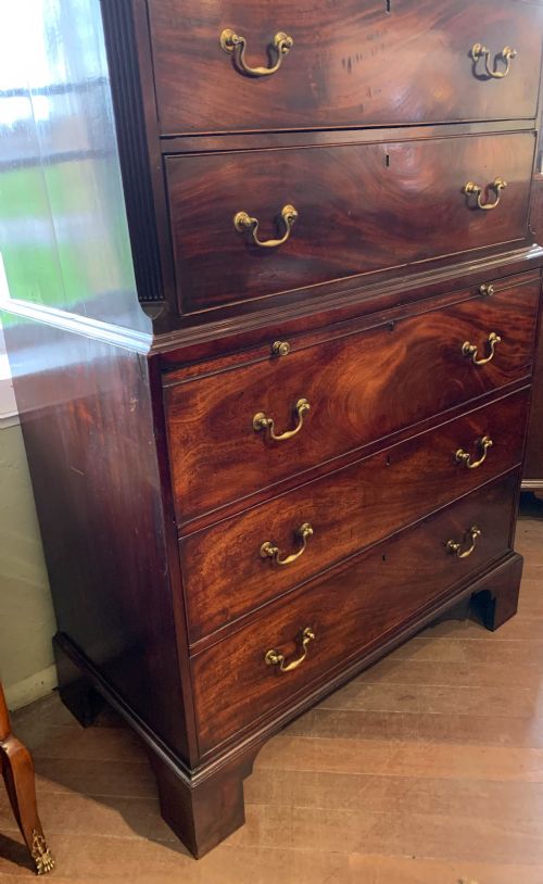 A FINE 18TH CENTURY CHEST ON CHEST - ADDITIONAL PHOTO 5