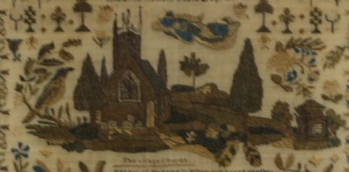 A FINE AND DETAILED SAMPLER EMMA MANWARING 1834 - ADDITIONAL PHOTO 6