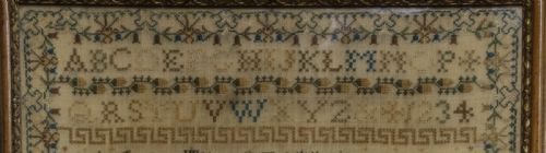 A FINE AND DETAILED SAMPLER EMMA MANWARING 1834 - ADDITIONAL PHOTO 7
