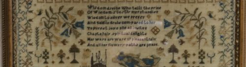 A FINE AND DETAILED SAMPLER EMMA MANWARING 1834 - ADDITIONAL PHOTO 8