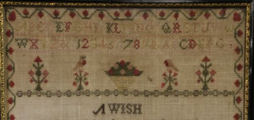 A GEORGIAN SAMPLER BY SARAH ELWOOD 1825 - ADDITIONAL PHOTO 4