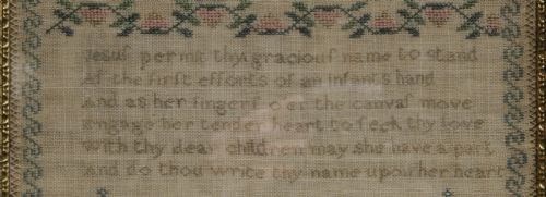 A 19TH CENTURY SAMPLER NO NAME - ADDITIONAL PHOTO 2