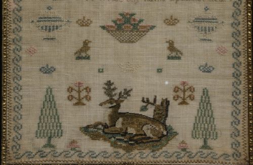 A 19TH CENTURY SAMPLER NO NAME - ADDITIONAL PHOTO 3