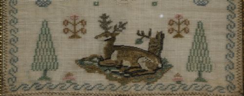 A 19TH CENTURY SAMPLER NO NAME - ADDITIONAL PHOTO 4