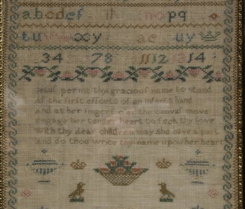 A 19TH CENTURY SAMPLER NO NAME - ADDITIONAL PHOTO 5