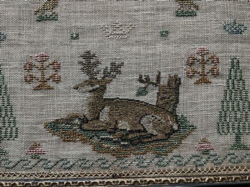 A 19TH CENTURY SAMPLER NO NAME - ADDITIONAL PHOTO 7