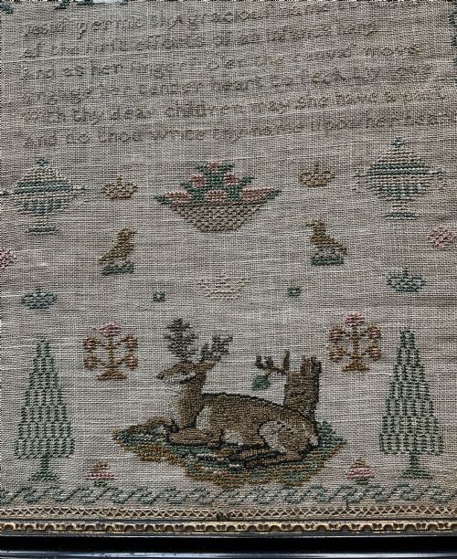 A 19TH CENTURY SAMPLER NO NAME - ADDITIONAL PHOTO 8
