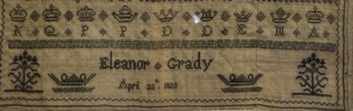 ON EDUCATION A SAMPLER BY ELEANOR GRADY 1820 - ADDITIONAL PHOTO 2