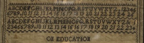 ON EDUCATION A SAMPLER BY ELEANOR GRADY 1820 - ADDITIONAL PHOTO 3
