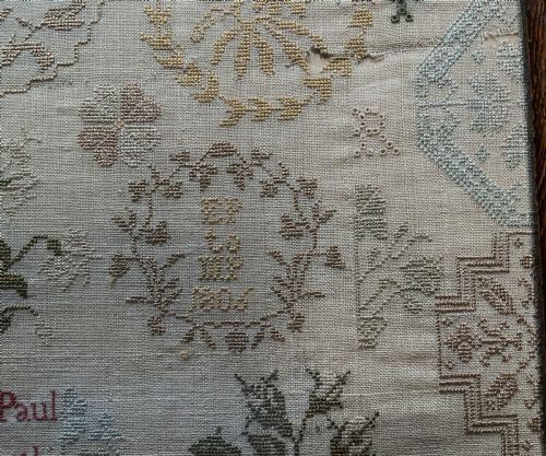 AN ACKWORTH SCHOOL QUAKER SAMPLER ELIZA PAUL 1806 - ADDITIONAL PHOTO 13
