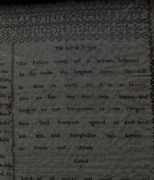 THE COMMANDMENTS A SAMPLER BY JANE PATTINSON 1827 - ADDITIONAL PHOTO 4