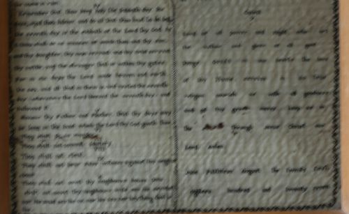 THE COMMANDMENTS A SAMPLER BY JANE PATTINSON 1827 - ADDITIONAL PHOTO 7