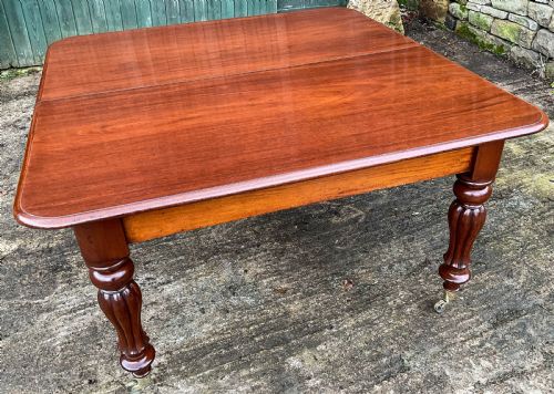A GOOD VICTORIAN 2 LEAF EXTENDING DINING TABLE MAHOGANY - ADDITIONAL PHOTO 2