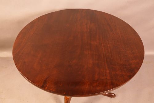 A GOOD GEORGIAN TRIPOD SUPPER TABLE MAHOGANY - ADDITIONAL PHOTO 2