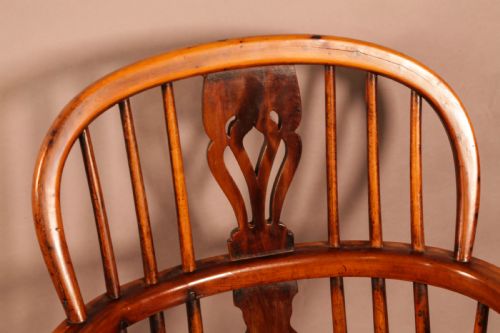 A YEW WOOD WINDSOR CHAIR ROCKLEY MAKER - ADDITIONAL PHOTO 9