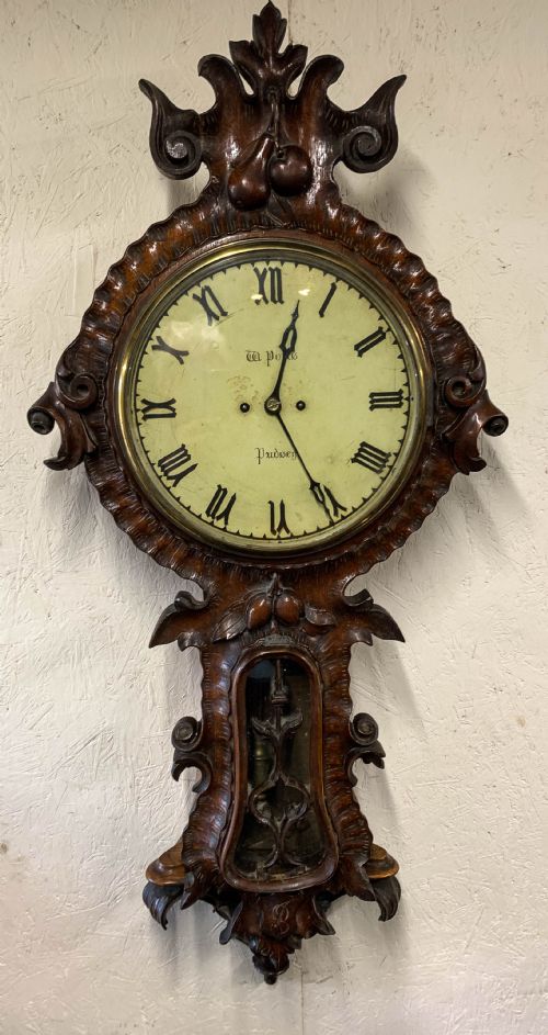 a rare tavern clock by william potts of pudsey leeds - CATEGORY: ANTIQUE CLOCKS - DATED 19TH CENTURY
