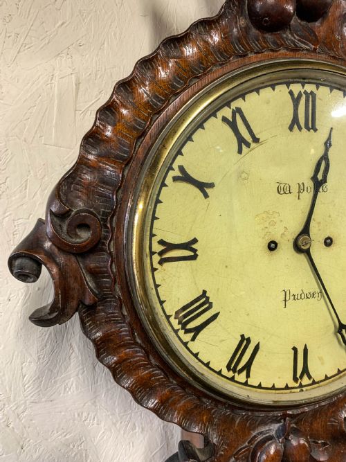 A RARE TAVERN CLOCK BY WILLIAM POTTS OF PUDSEY LEEDS - ADDITIONAL PHOTO 3