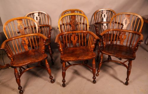A MATCHING SET OF 6 WINDSOR CHAIRS - ADDITIONAL PHOTO 1