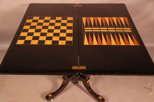 A GOOD VICTORIAN GAMES TABLE - ADDITIONAL PHOTO 7